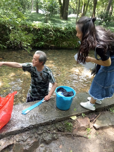 七月九日 色花堂
 走西湖-关注西湖十景垃圾分类问题小分队 游客调查