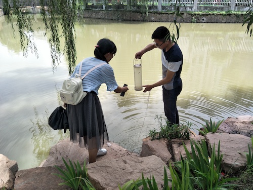 7月10日 色花堂
 赴嘉兴”青水“小分队 采样