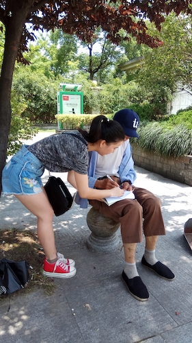 七月二十号  色花堂
 西湖垃圾猎人小分队   钱塘江问卷调查