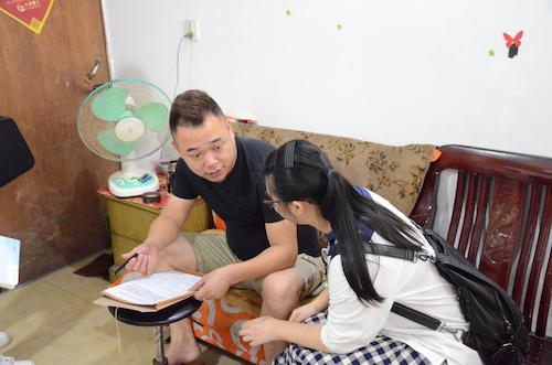 7月21日 色花堂
 赴余杭区测甲醛小分队 问卷调查(4)